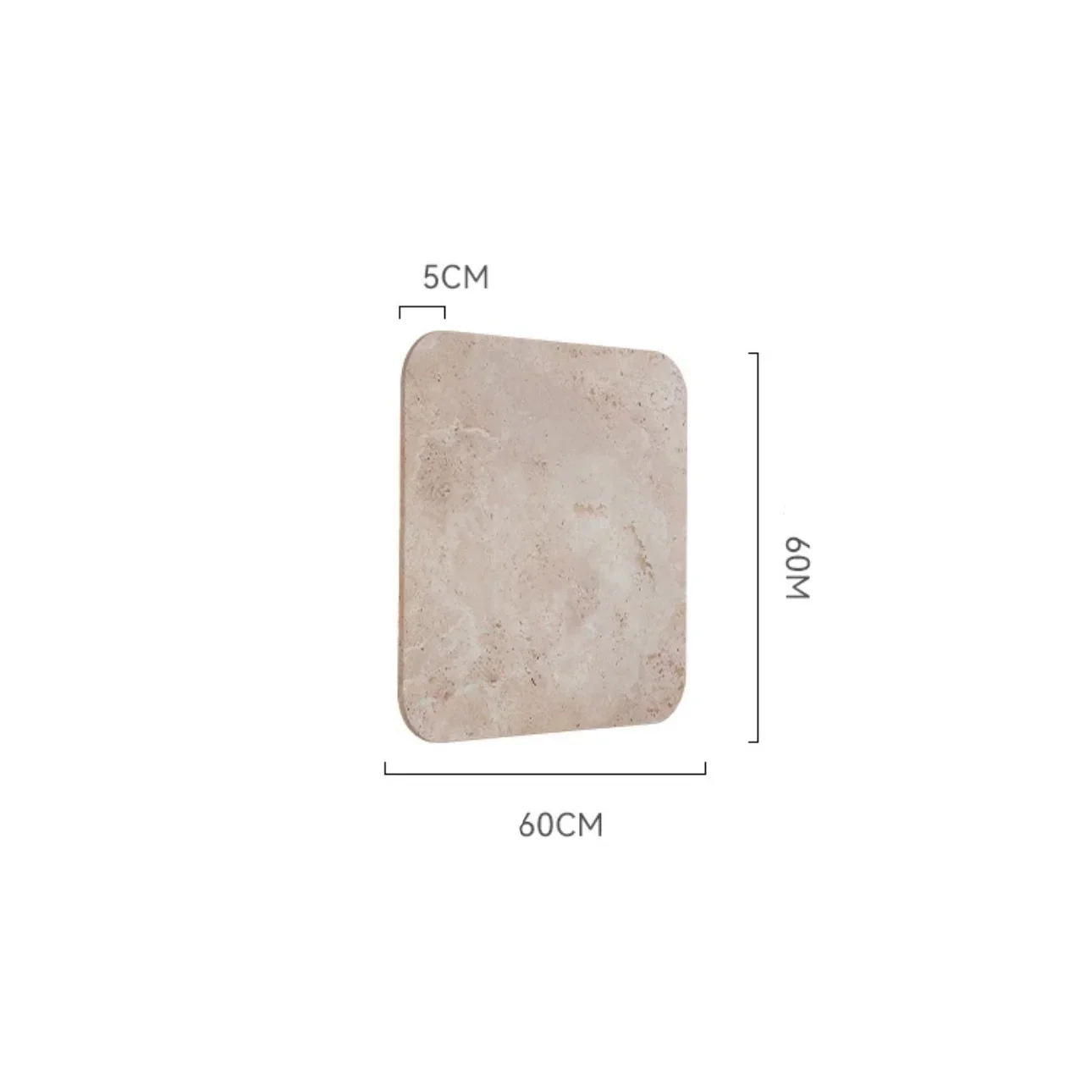 TAUPE SQUARE MARBLE WALL LAMP | CLZT8950