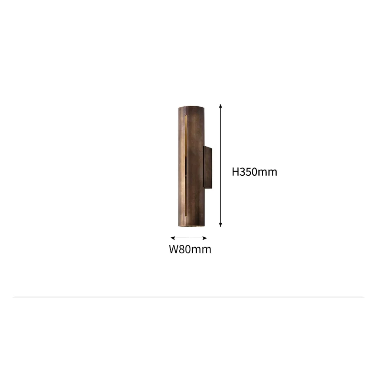 THICKENED COPPER WALL LAMP