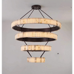 TIERED ALABASTER SPIRAL CHANDELIER | CLSPIRAS025