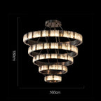 TIERED ALABASTER SPIRAL CHANDELIER | CLSPIRAS025