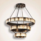 TIERED ALABASTER SPIRAL CHANDELIER | CLSPIRAS025