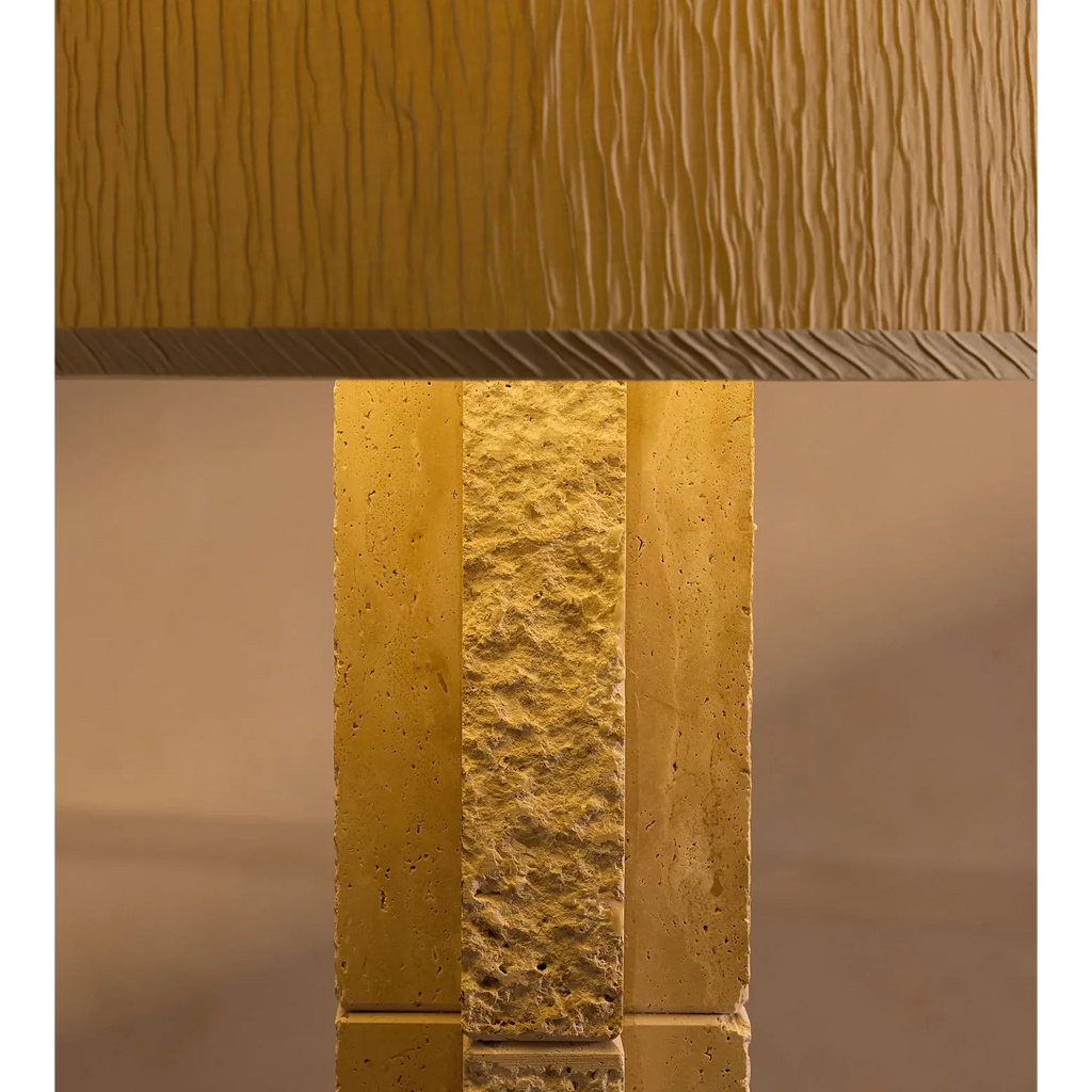 TRAVERTINE BLOCK FLOOR LAMP | CLJFR53
