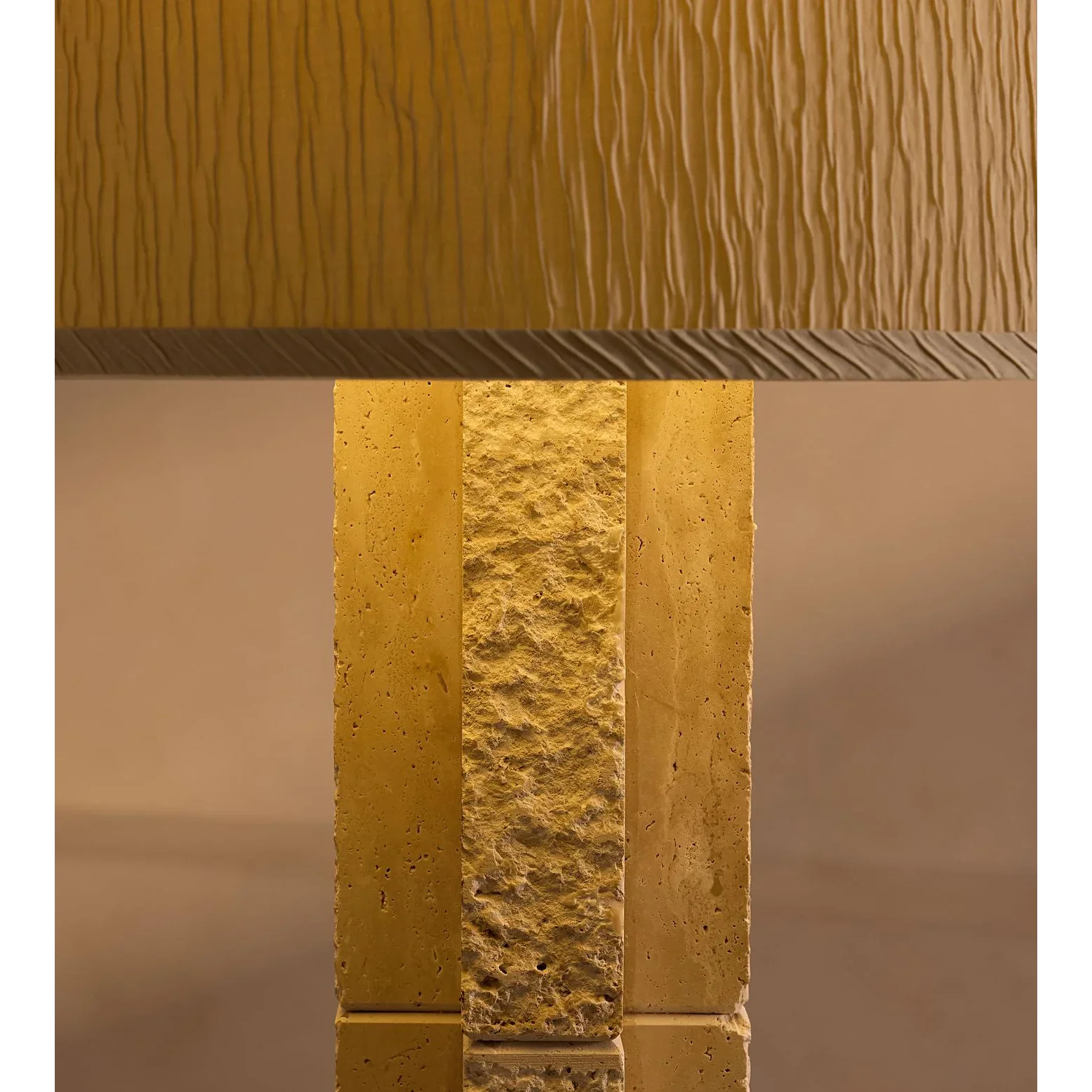 TRAVERTINE BLOCK FLOOR LAMP | CLJFR53