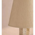 TRAVERTINE BLOCK TABLE LAMP | CLJFR52