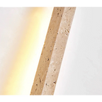 TRAVERTINE AND WOOD WALL LAMP | CLVB89500
