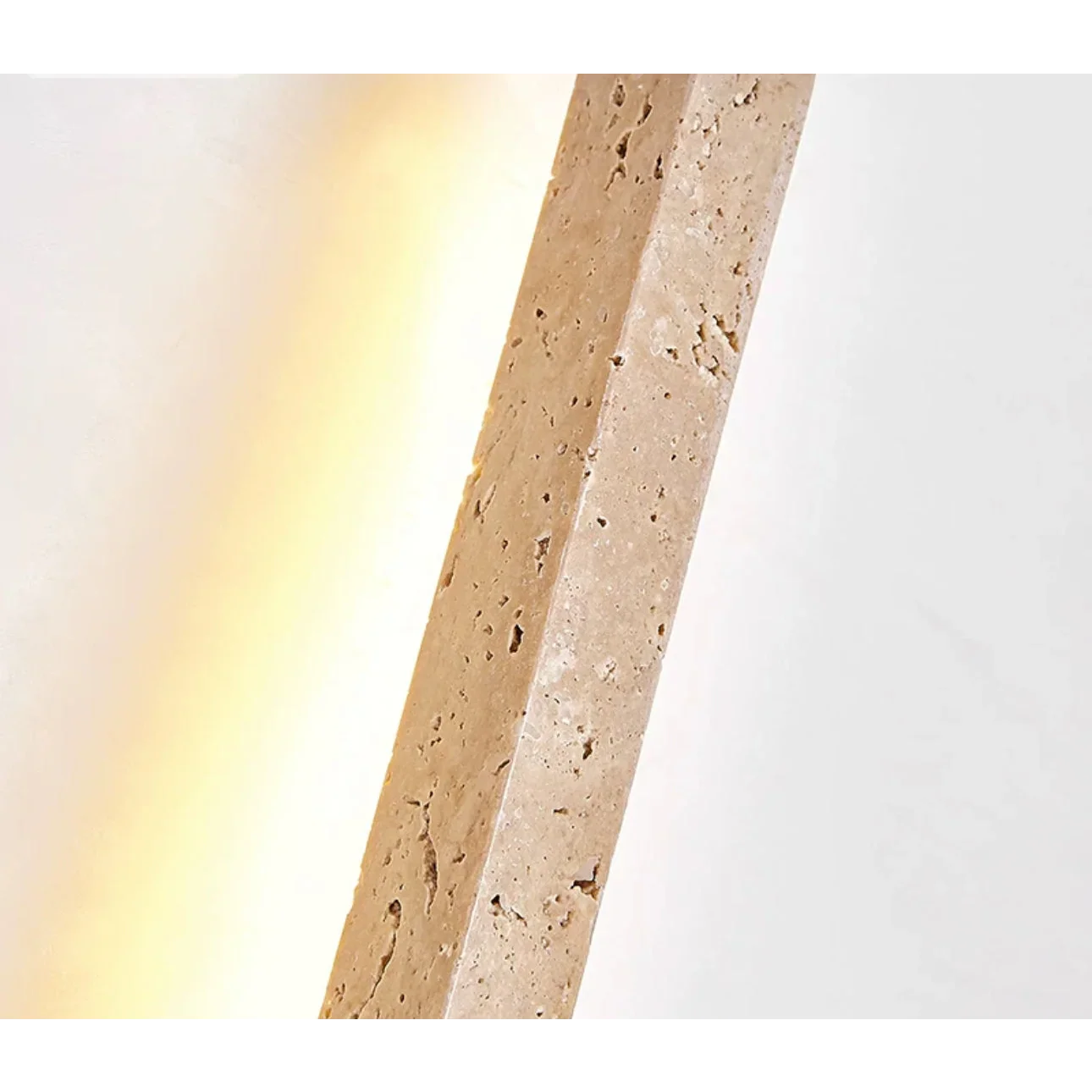 TRAVERTINE AND WOOD WALL LAMP | CLVB89500