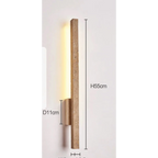 TRAVERTINE AND WOOD WALL LAMP | CLVB89500