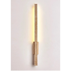 TRAVERTINE AND WOOD WALL LAMP | CLVB89500