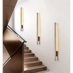 TRAVERTINE AND WOOD WALL LAMP | CLVB89500