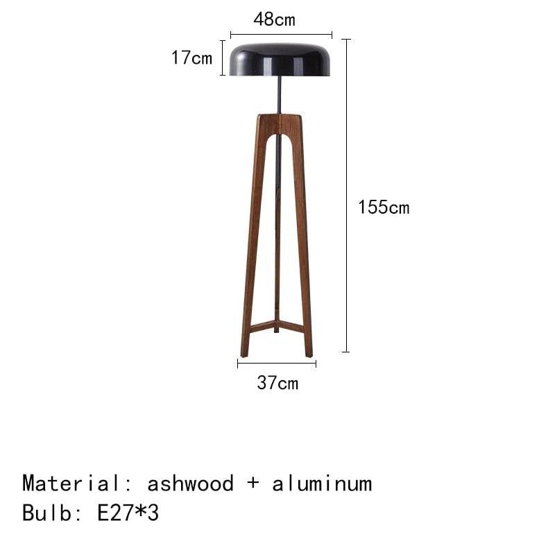 TRIAD OF LIGHT WOOD TRIPOD LAMP | CL852225