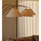 TRIPLE ARM LINEN & MARBLE FLOOR LAMP | CLPSK025