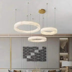 TRIPLO ROUND MARBLE CHANDELIER | CLVC0213