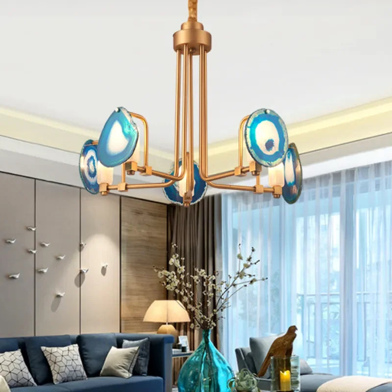 TWO TIER AGATE CHANDELIER | CL63397