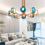 TWO TIER AGATE CHANDELIER | CL63397