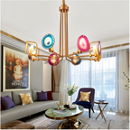 TWO TIER AGATE CHANDELIER | CL63397