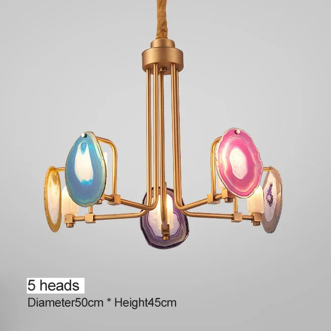 TWO TIER AGATE CHANDELIER | CL63397