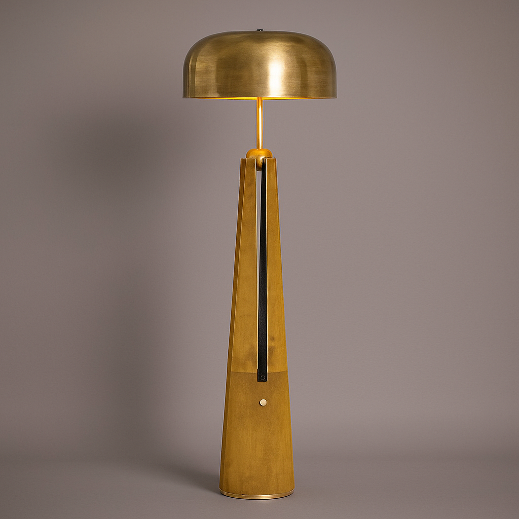 VINTAGE BRASS COPPER FLOOR LAMP | DESIGN CL85076P