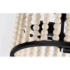 VINTAGE CHIC WOODEN BEAD CEILING LAMP