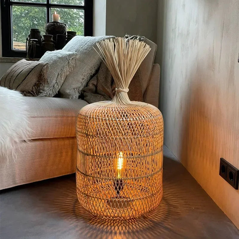 VINTAGE HANDCRAFTED BAMBOO LAMP COLLECTION