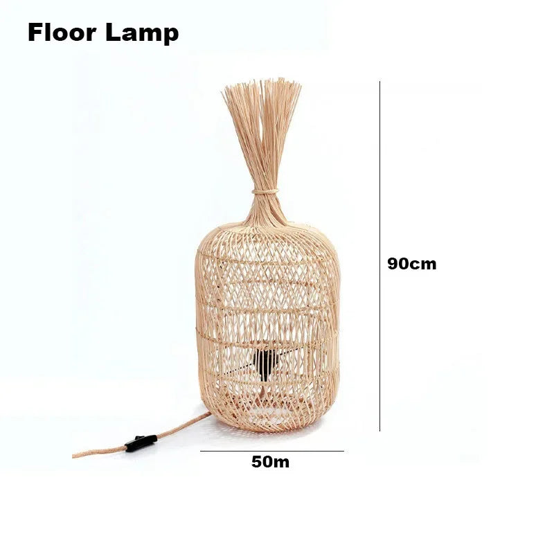 VINTAGE HANDCRAFTED BAMBOO LAMP COLLECTION
