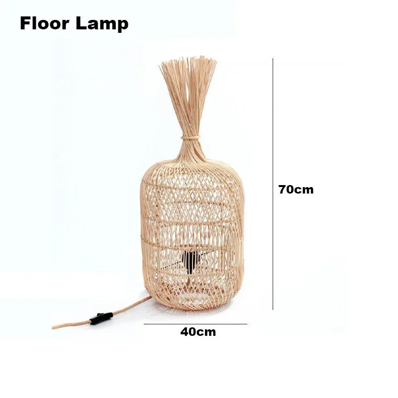 VINTAGE HANDCRAFTED BAMBOO LAMP COLLECTION