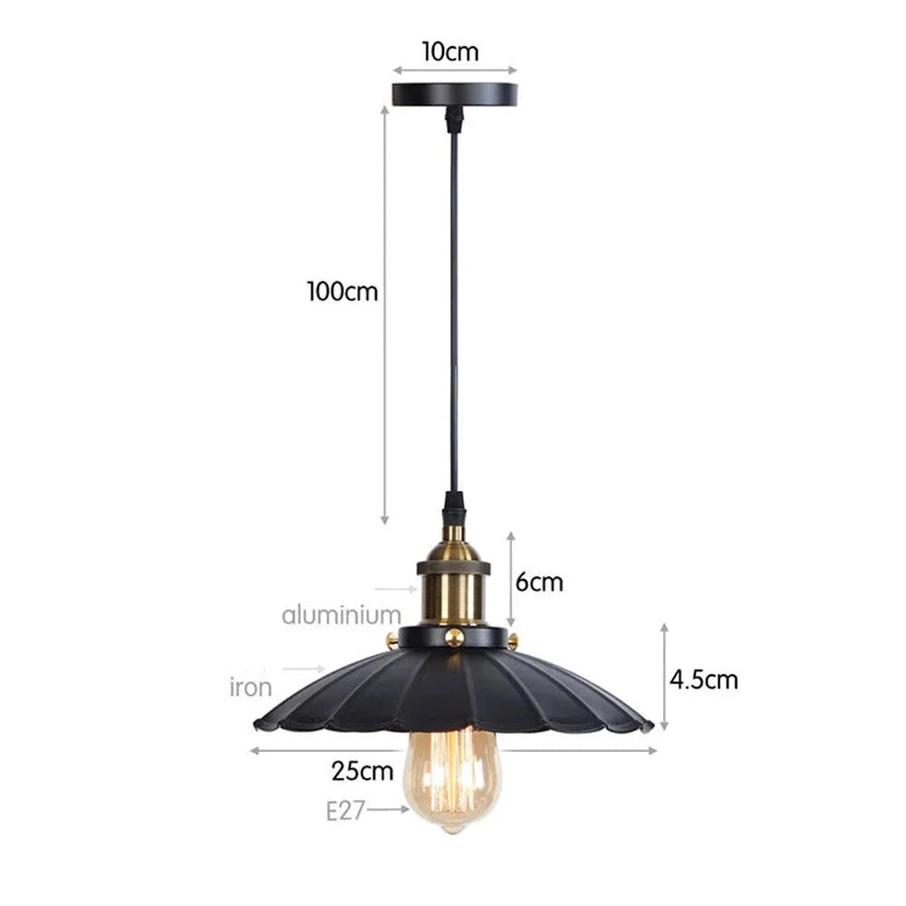 VINTAGE INDUSTRIAL METAL SINGLE PENDANT LIGHTING | CL74522