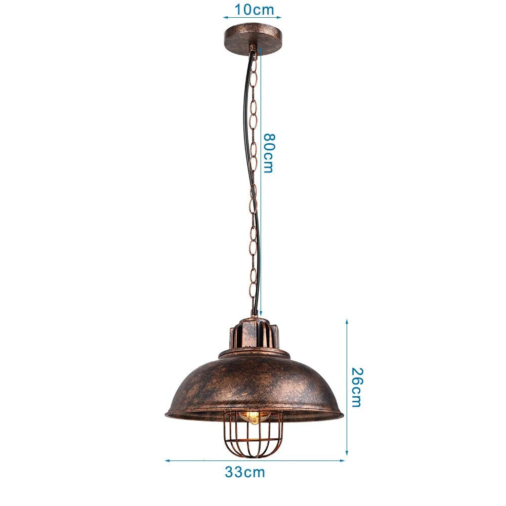 VINTAGE INDUSTRIAL METAL SINGLE PENDANT LIGHTS | CL11202