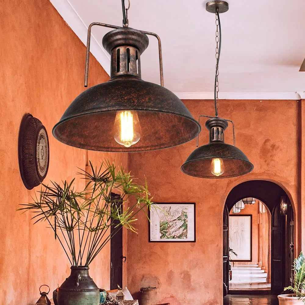 VINTAGE INDUSTRIAL METAL SINGLE PENDANT LIGHTS | CL66320