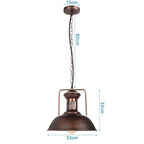VINTAGE INDUSTRIAL METAL SINGLE PENDANT LIGHTS | CL66320