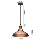 VINTAGE INDUSTRIAL METAL SINGLE PENDANT LIGHTS | CL88520
