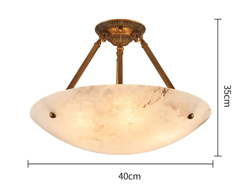 VINTAGE ROUND ALABASTER CEILING LAMPS | CLAS0250A