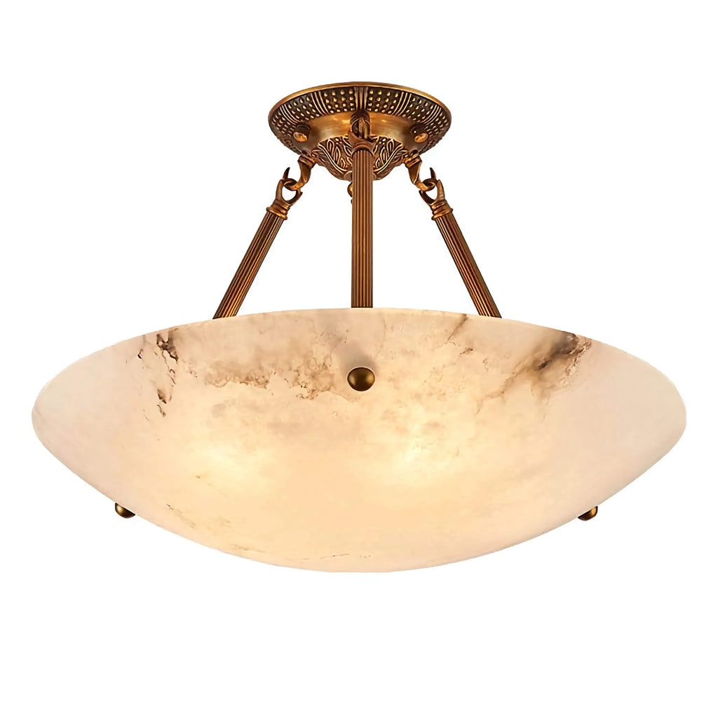 VINTAGE ROUND ALABASTER CEILING LAMPS | CLAS0250A