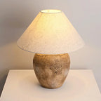VINTAGE TAUPE WABI STYLE TABLE LAMP