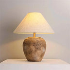 VINTAGE TAUPE WABI STYLE TABLE LAMP