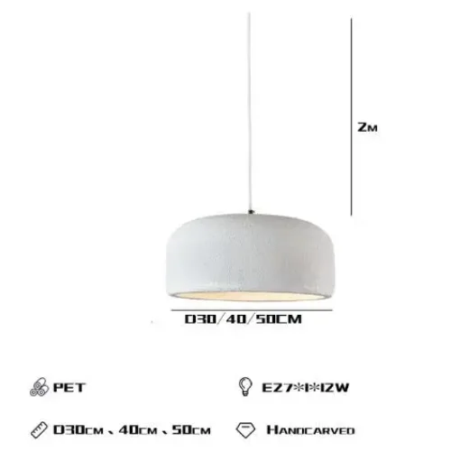 WABI-SABI DOME ARTISANAL RESIN PENDANT LIGHT | CL85002AB