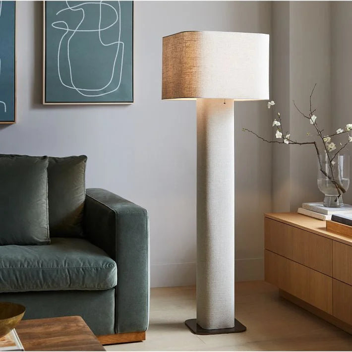 WABI-SABI IRON AND FABRIC FLOOR LAMP | SERIES FARO8950