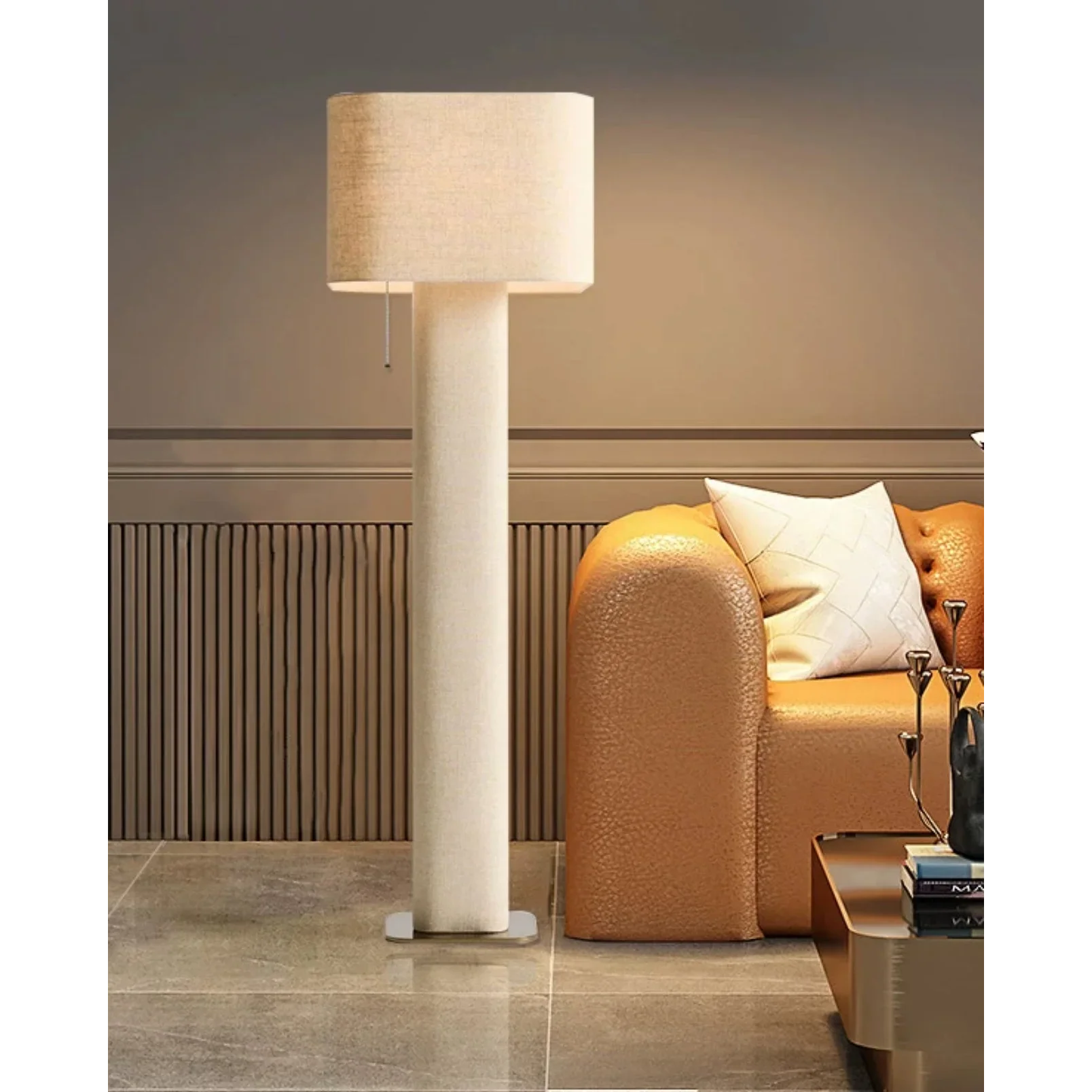 WABI-SABI IRON AND FABRIC FLOOR LAMP | SERIES FARO8950
