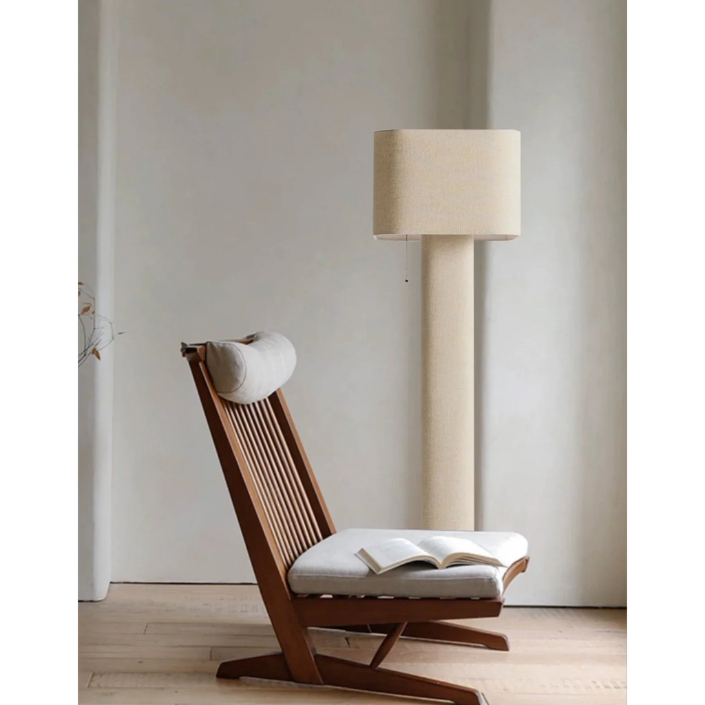 WABI-SABI IRON AND FABRIC FLOOR LAMP | SERIES FARO8950