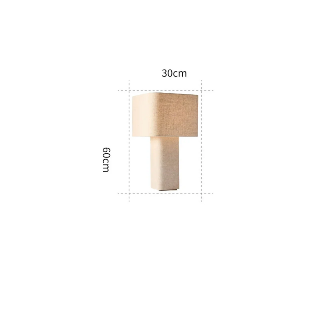 WABI-SABI IRON AND FABRIC TABLE LAMP | SERIES FARO8951