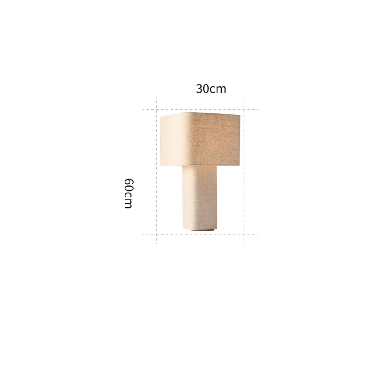 WABI-SABI IRON AND FABRIC TABLE LAMP | SERIES FARO8951