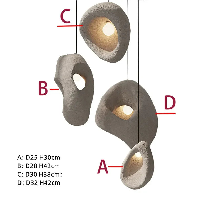 WABI-SABI IRREGULAR LED SUSPEND LAMP FIXTURES | DESIGN GP895202