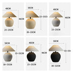 WABI-SABI TABLE LAMPS HISLIN SERIES | BLACK AND WHITE AVAILABLE