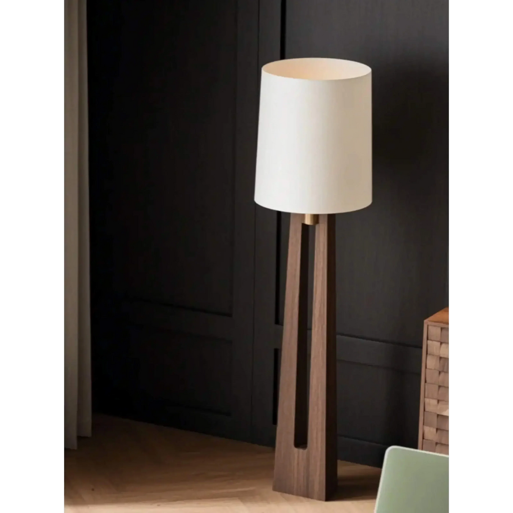 WALNUT SPLIT-COLUMN FLOOR LAMP | CLSSK6002