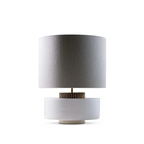 WHITE CERAMIC TABLE LAMP | CLBVF025W