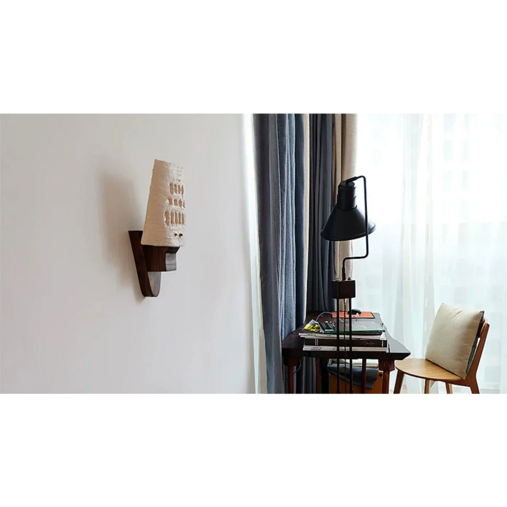 WOOD CERAMIC WALL LAMP | CLOP7401111