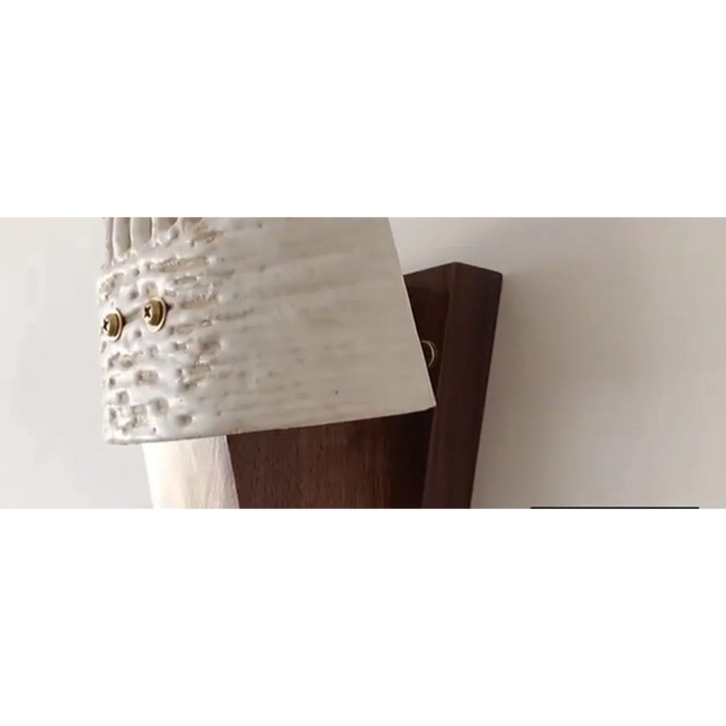 WOOD CERAMIC WALL LAMP | CLOP7401111