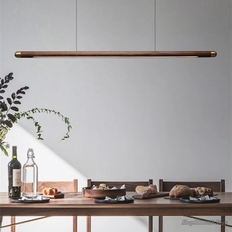 WOOD KITCHEN LINEAR PENDANT LIGHTING | CLGHLIN54
