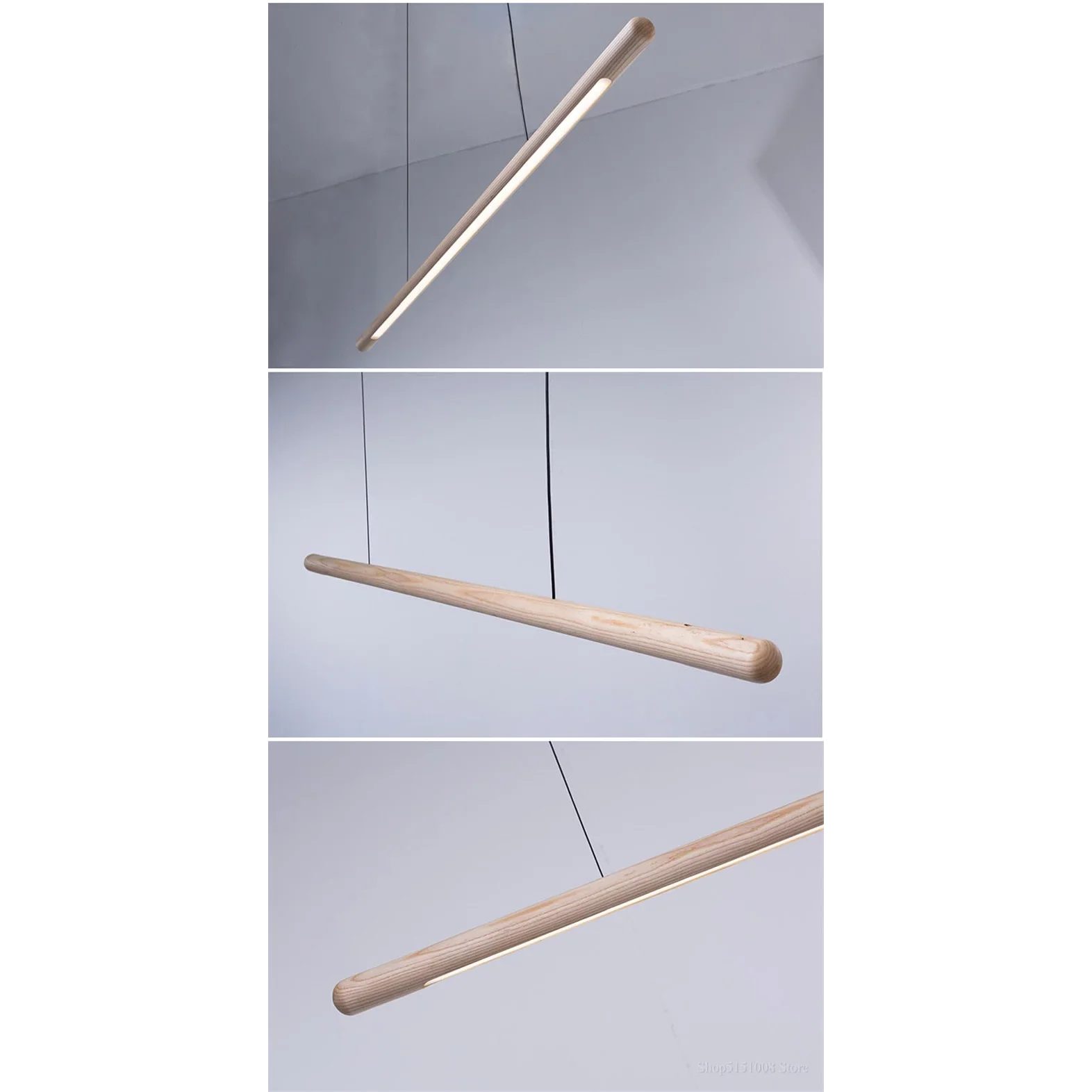 WOOD KITCHEN LINEAR PENDANT LIGHTING | CLGHLIN54