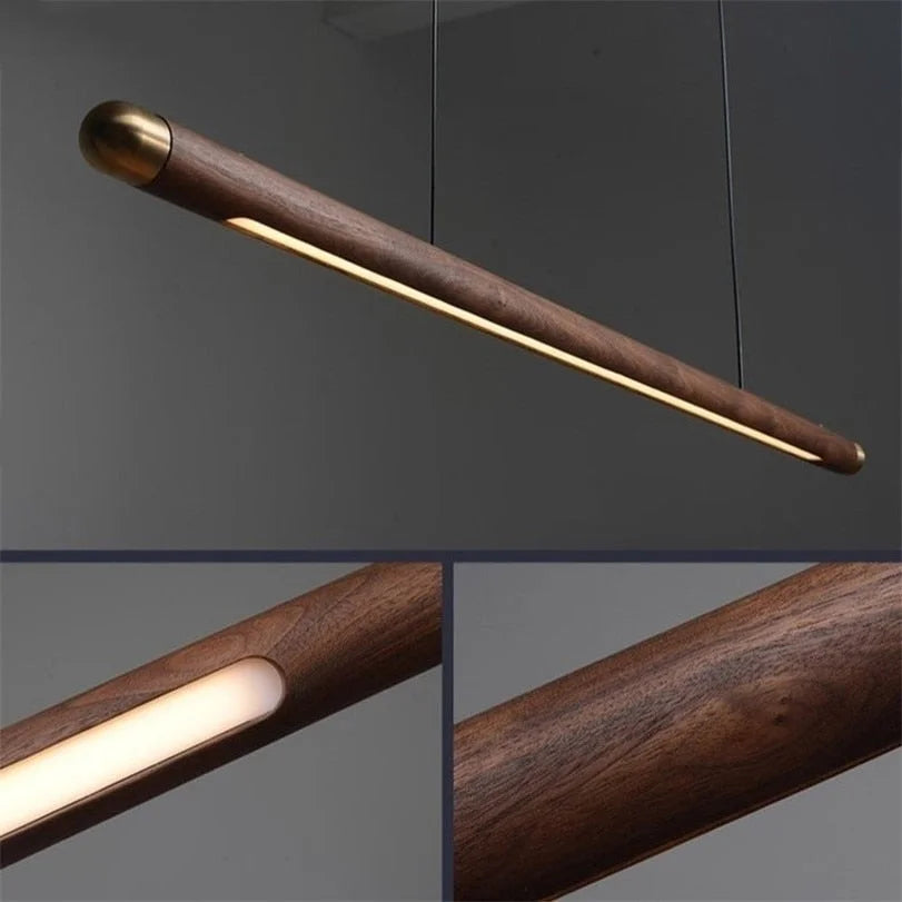 WOOD KITCHEN LINEAR PENDANT LIGHTING | CLGHLIN54