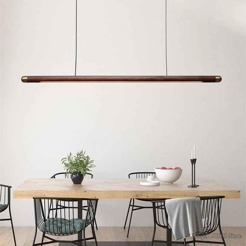 WOOD KITCHEN LINEAR PENDANT LIGHTING | CLGHLIN54